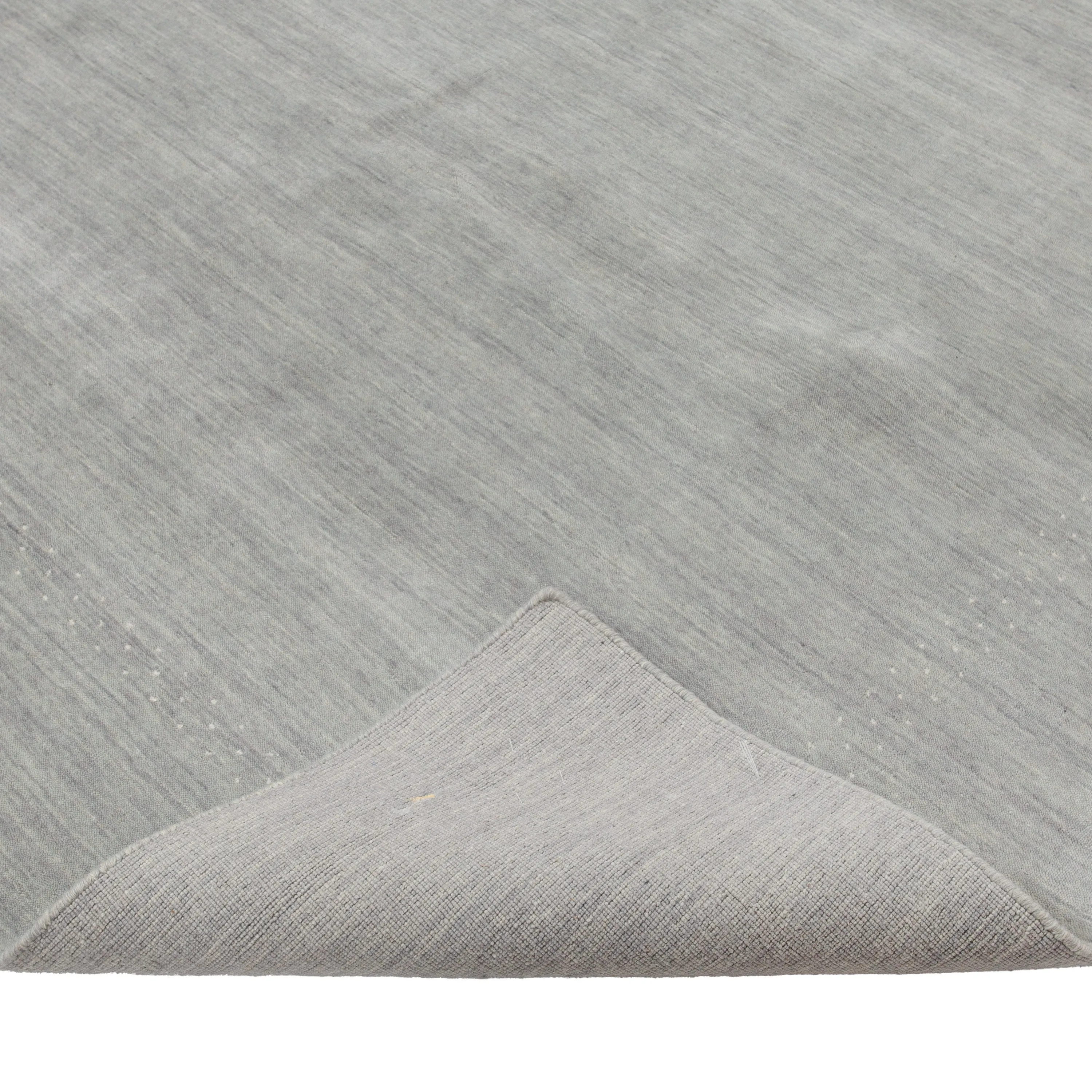 Grey Solid Indo Gabbeh Rug - 8'2" x 10'1"
