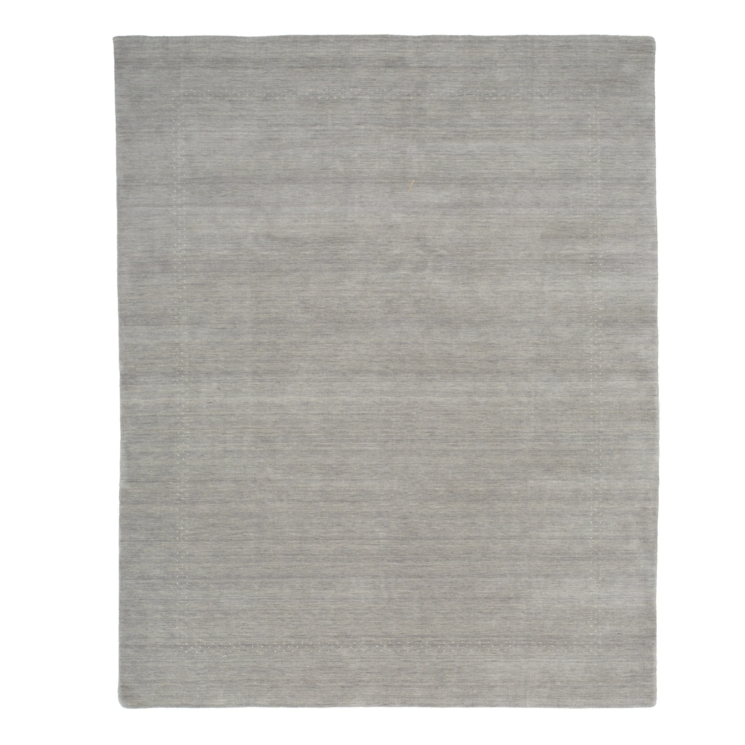 Grey Solid Indo Gabbeh Rug - 8'2" x 10'1"