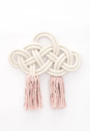 Handmade Infinity Knot Pink Wall Decor, Fair Trade, Saves Women!