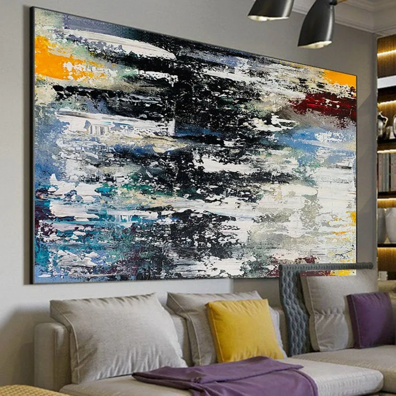 Large Scale Original Art Abstract Painting Living Room Office Wall Art Bp033