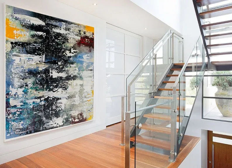 Large Scale Original Art Abstract Painting Living Room Office Wall Art Bp033