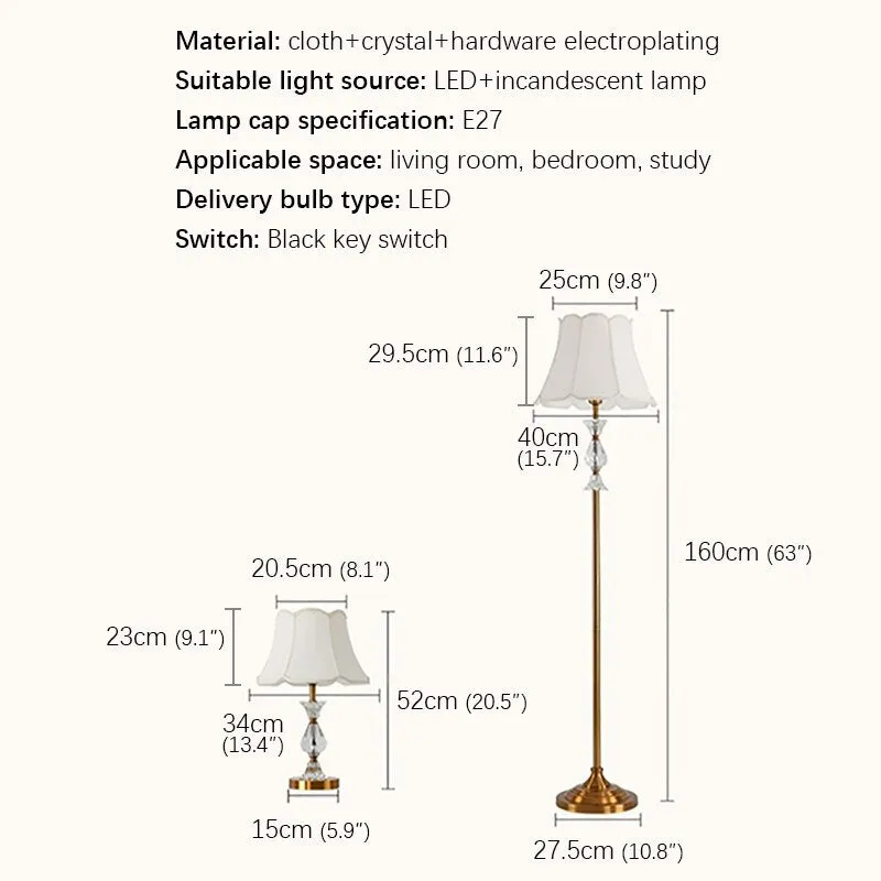 LED Crystal Floor Lamp for Modern Homes