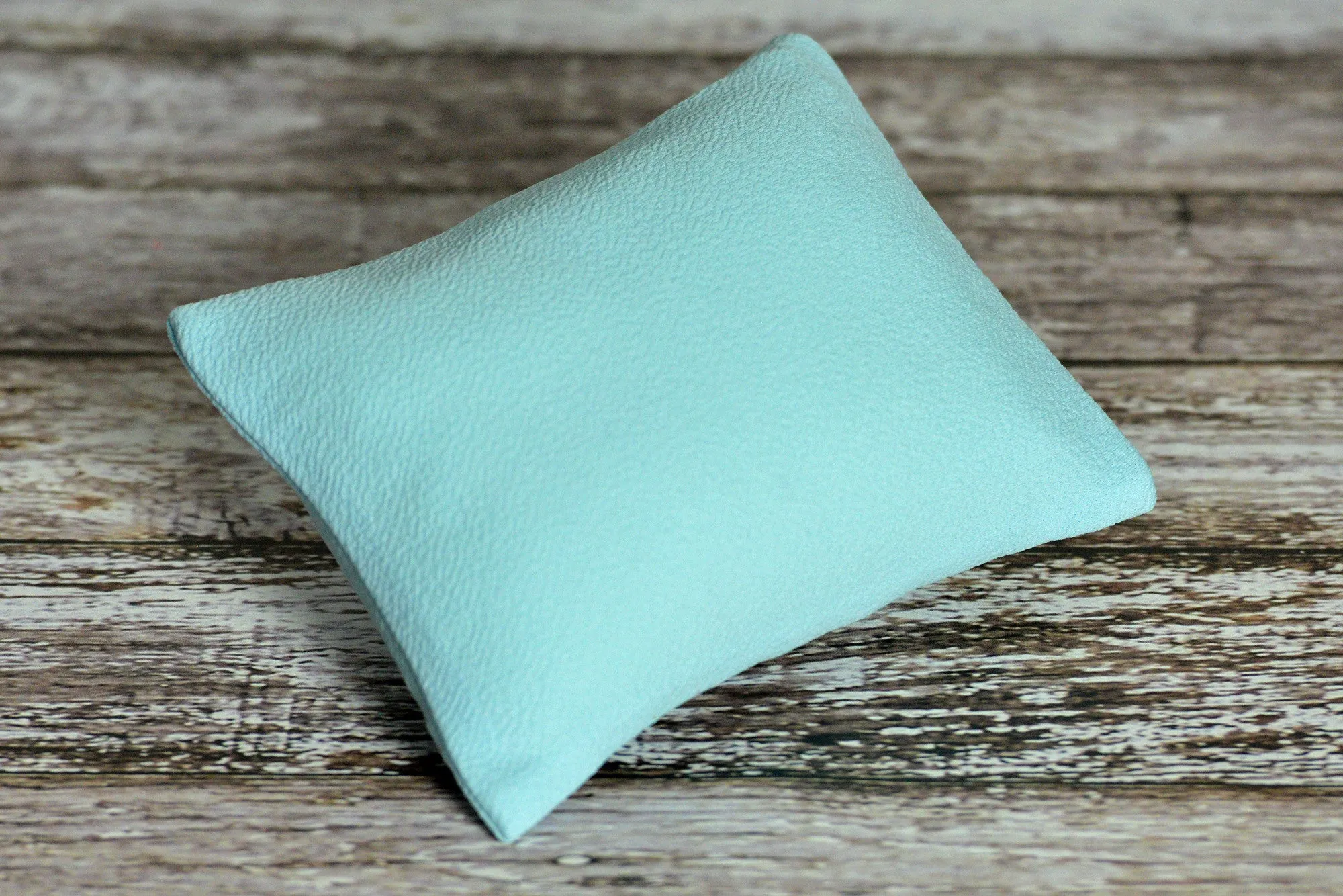 Mini Pillow with Cover - Textured - Light Blue