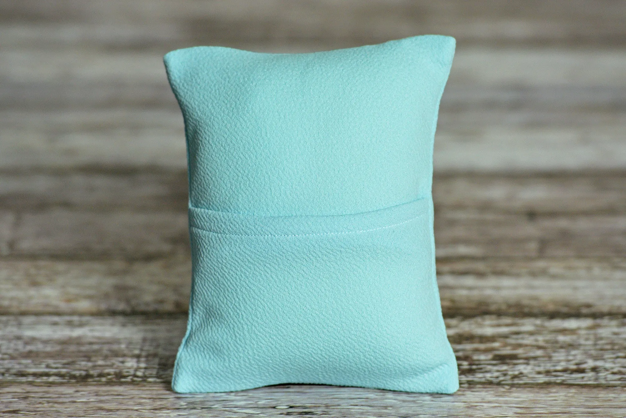 Mini Pillow with Cover - Textured - Light Blue