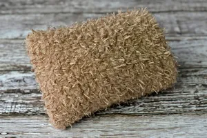 Mini Pillow with Cover - Threads - Khaki