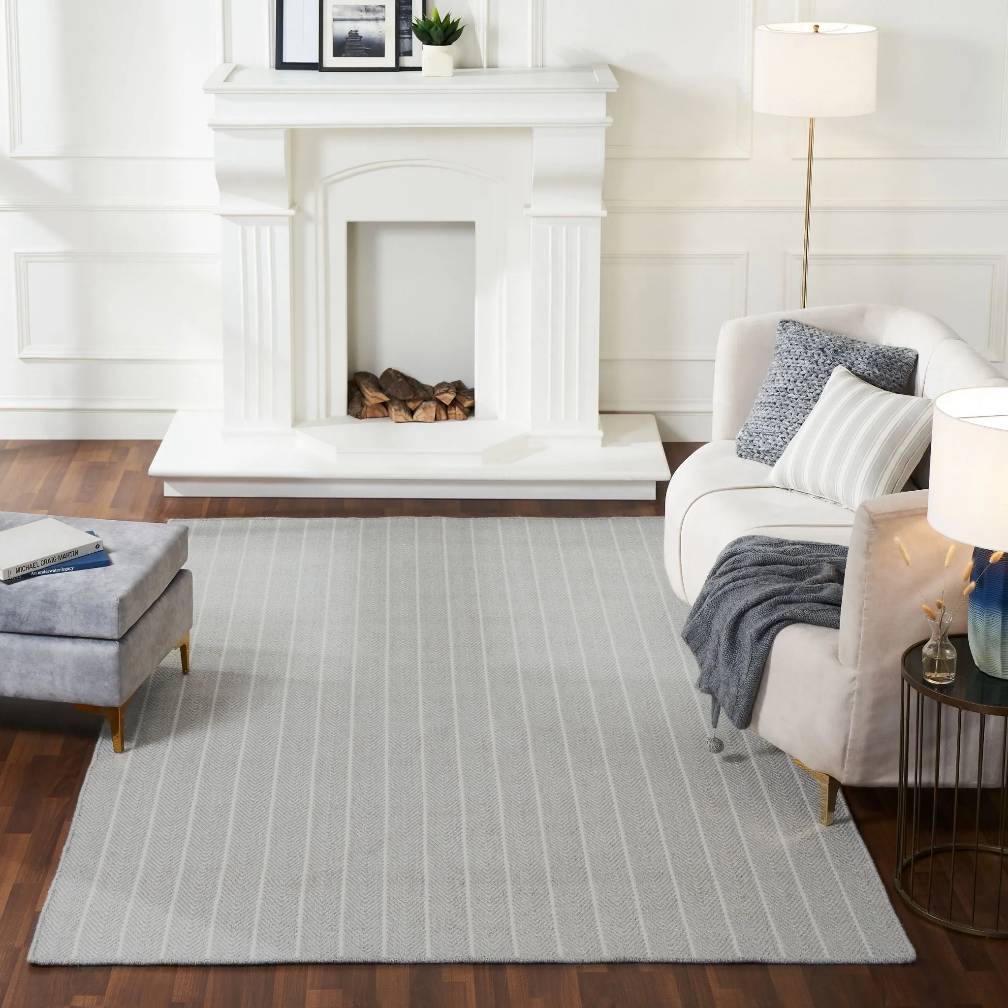 Mirinda Flatweave, Hand-Made Carpet, Dove
