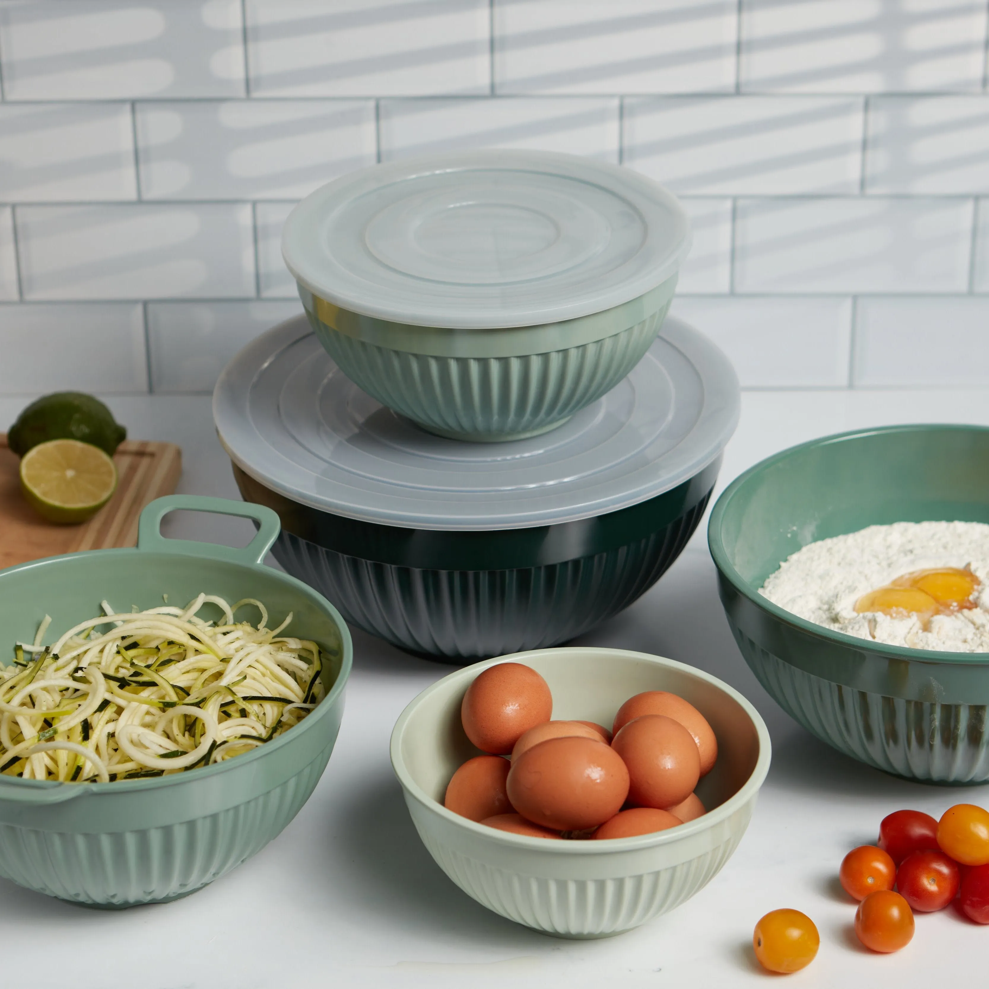 Mixing Bowl Set - 9 Piece Melamine