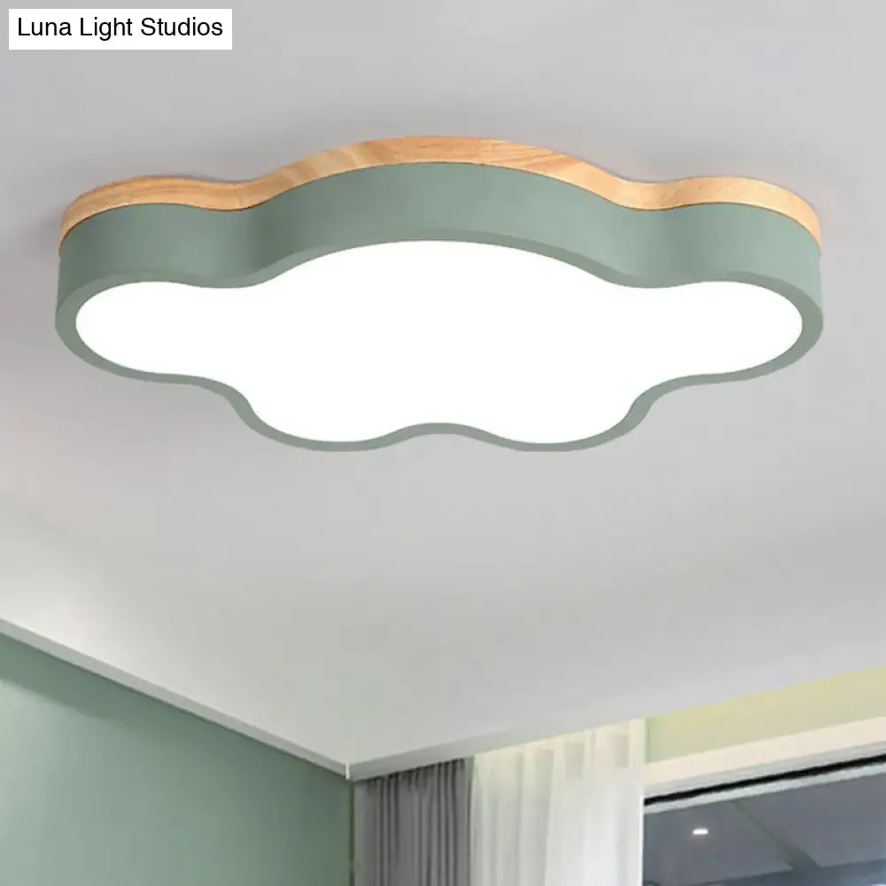 Modern Cloud Flush Mount Acrylic Ceiling Light for Bedroom