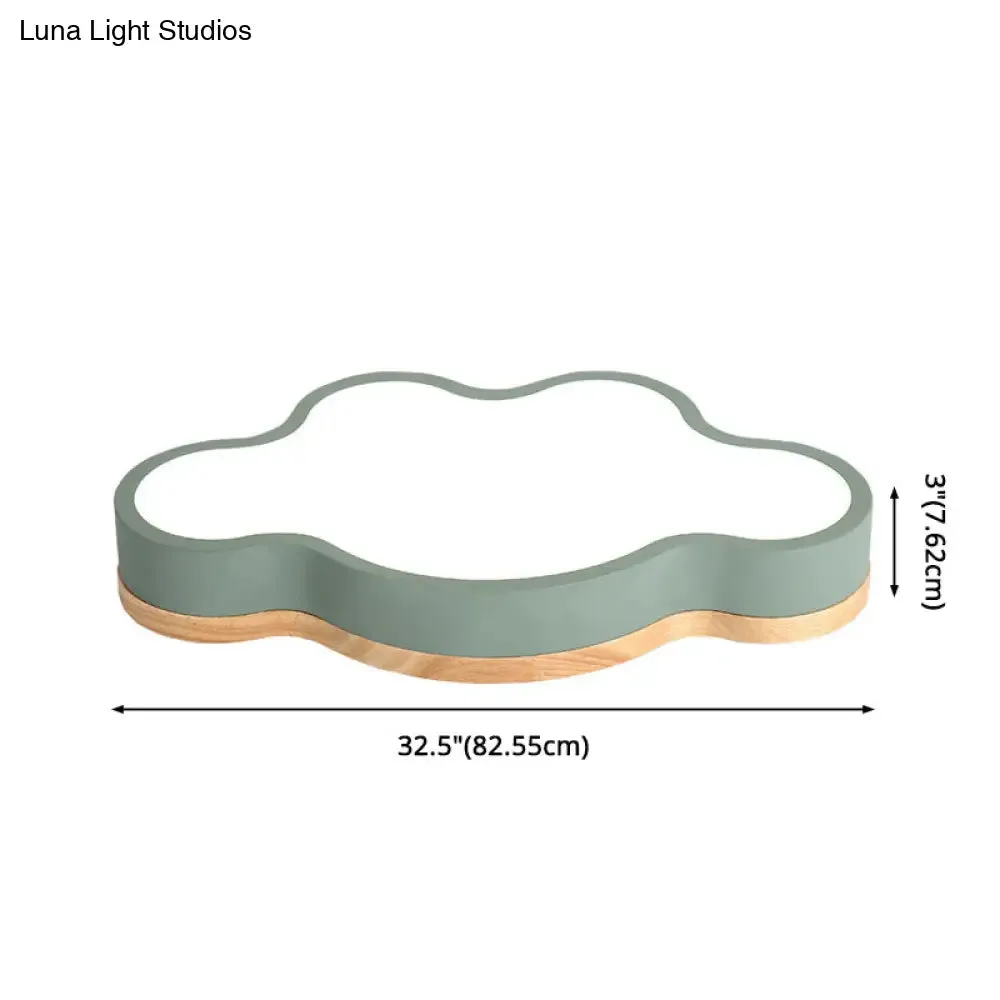 Modern Cloud Flush Mount Acrylic Ceiling Light for Bedroom