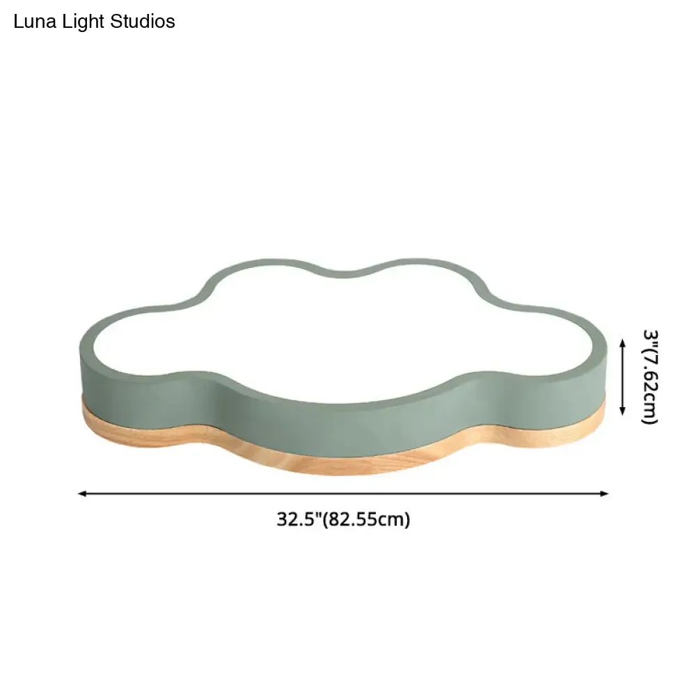 Modern Cloud Flush Mount Acrylic Ceiling Light for Bedroom