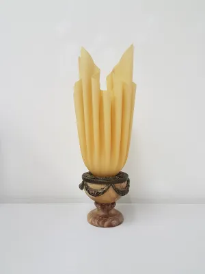 Modern draped torch table lamp Bourbon - Georgia Jacob - France