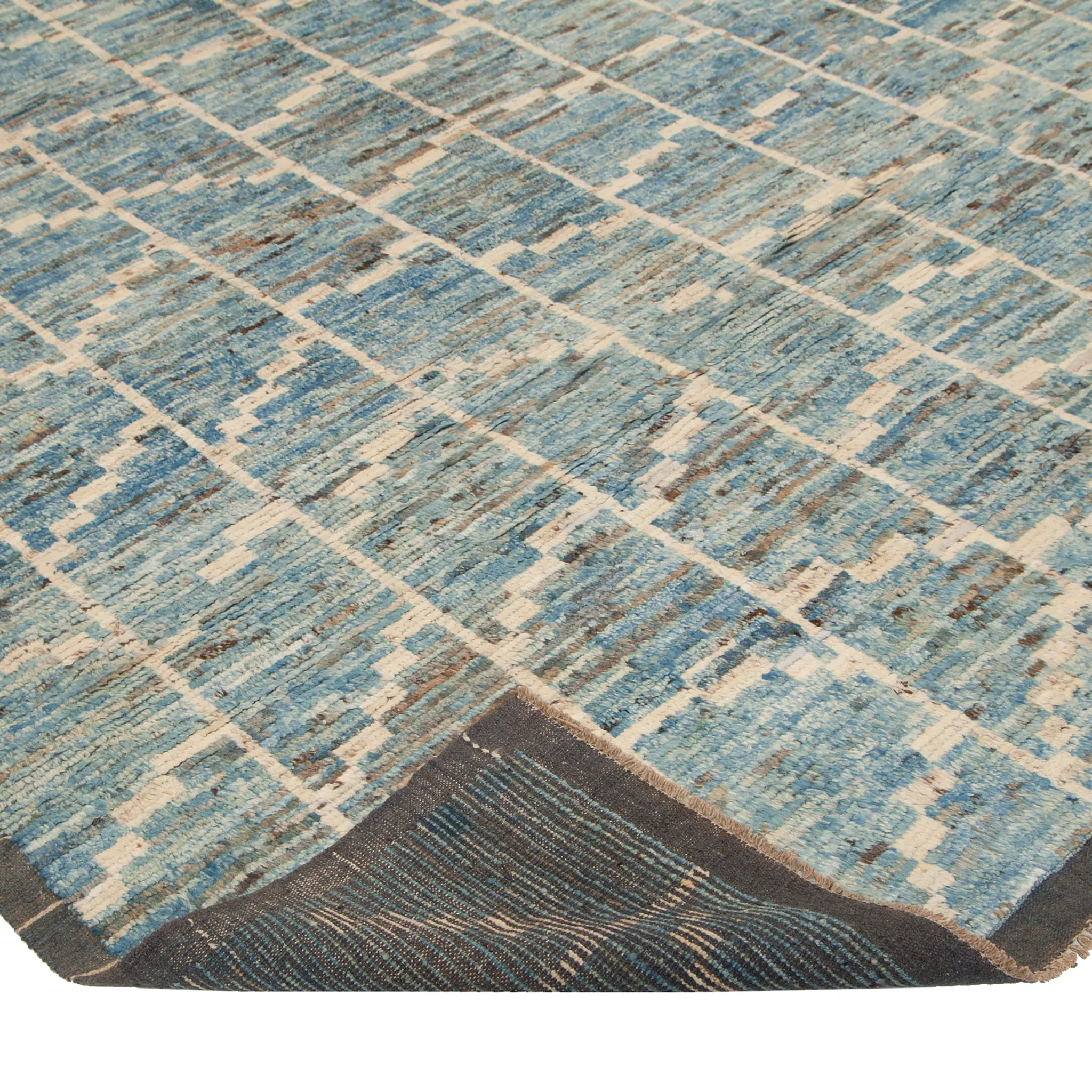 Multicolored Modern Wool Rug - 8'5'' x 10'