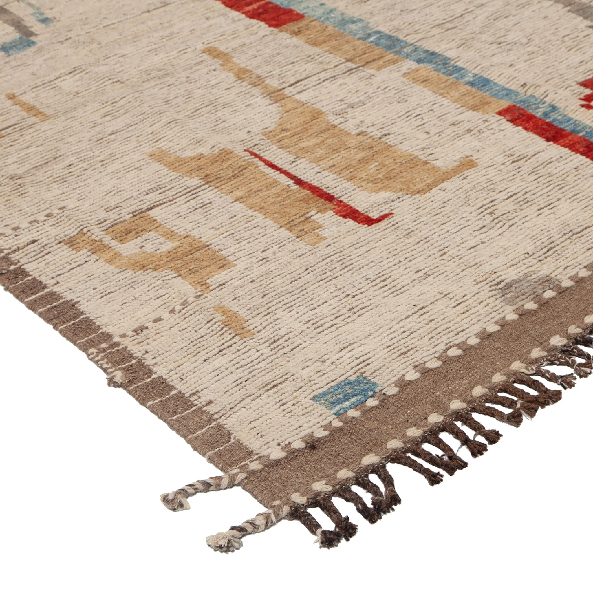 Multicolored Modern Wool Rug - 8'6'' x 12'2''