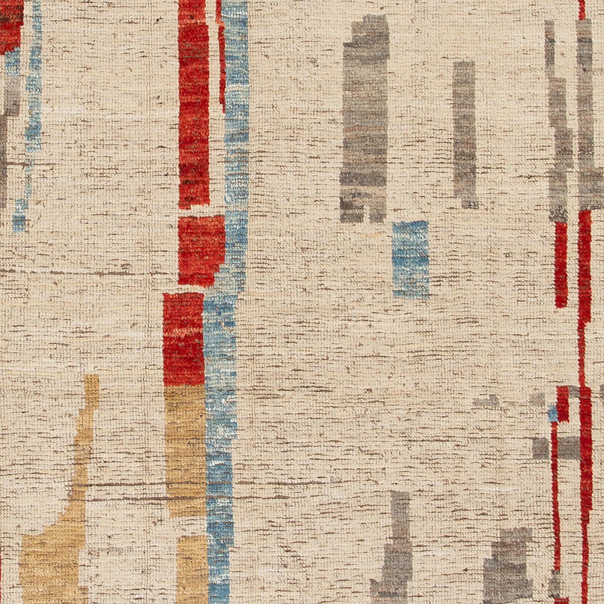 Multicolored Modern Wool Rug - 8'6'' x 12'2''