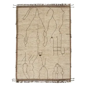 Multicolored Modern Wool Rug - 9'1'' x 12'2''