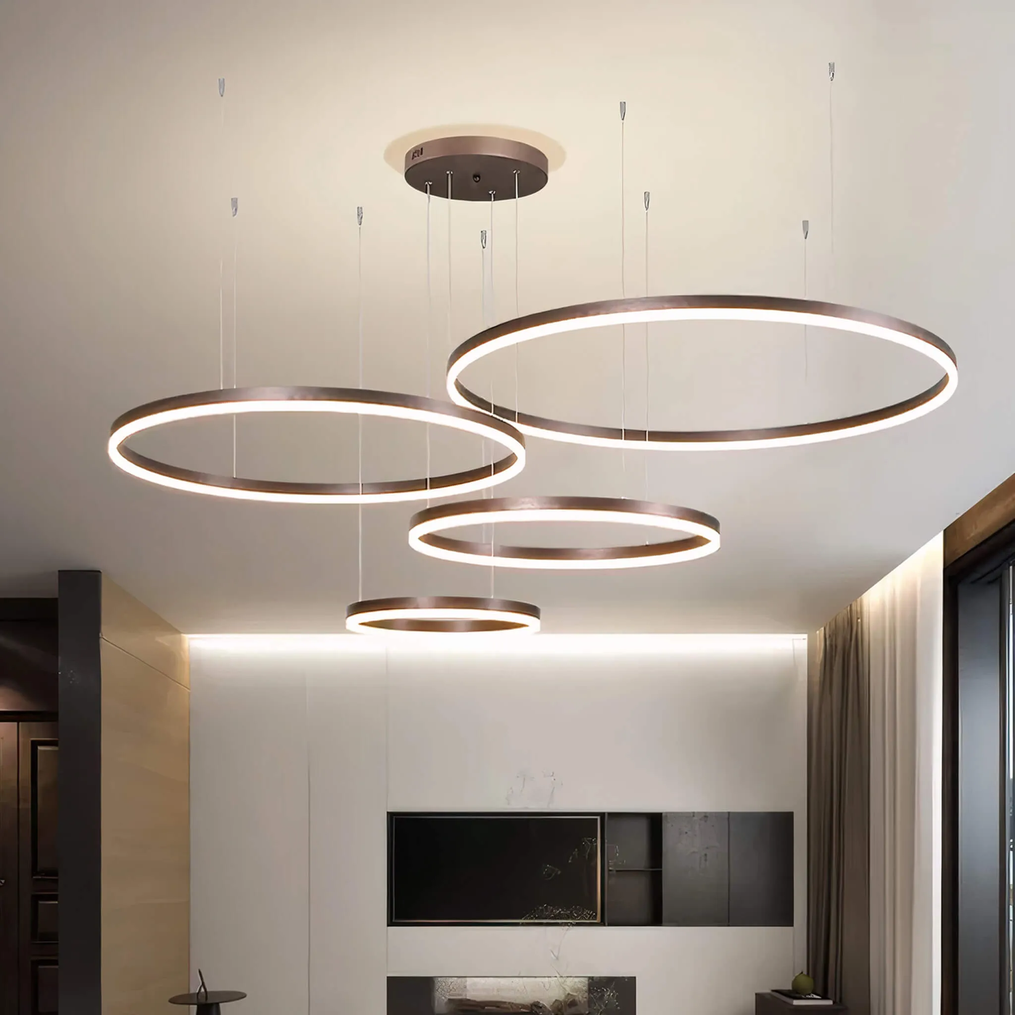Nordic Rings Ceiling Lights • Brown