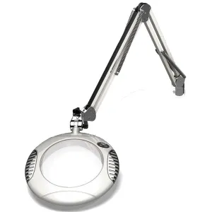 OC White 62400-4-MW Green-Lite&reg; LED Magnifier with 7.5" Round, 4 Diopter Lens & Edge Clamp, Medical White
