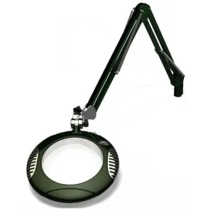 OC White 62400-5-RG Green-Lite&reg; LED Magnifier with 7.5" Round, 5 Diopter Lens & Edge Clamp, Racing Green