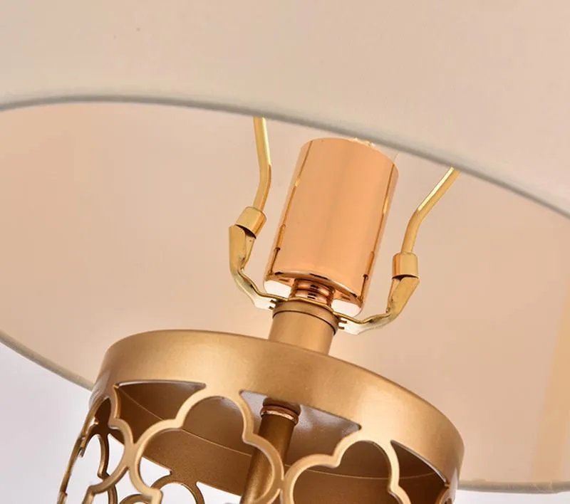 Openwork Metal Table Lamp