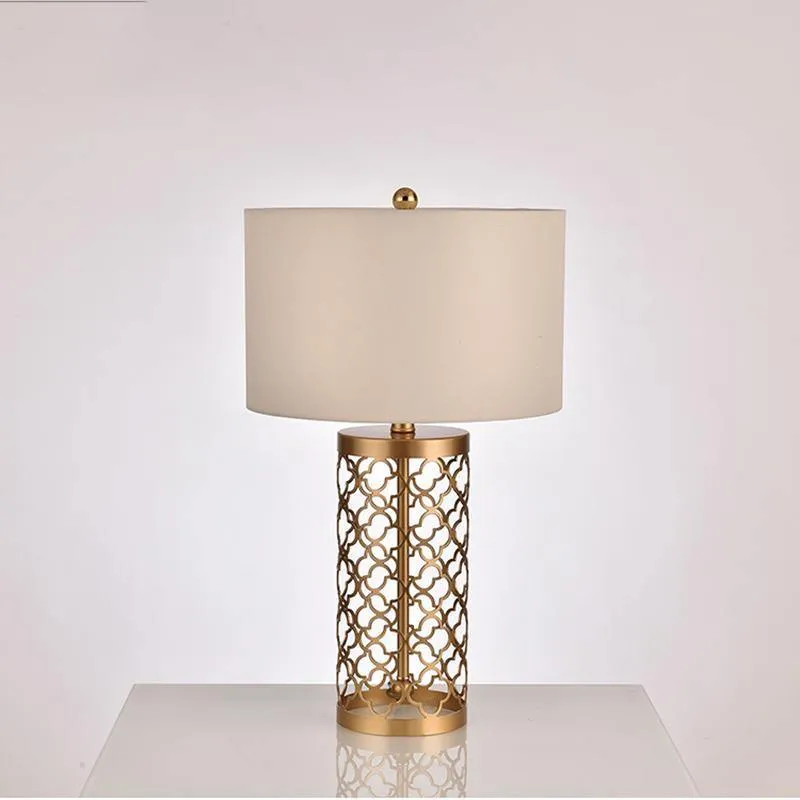 Openwork Metal Table Lamp
