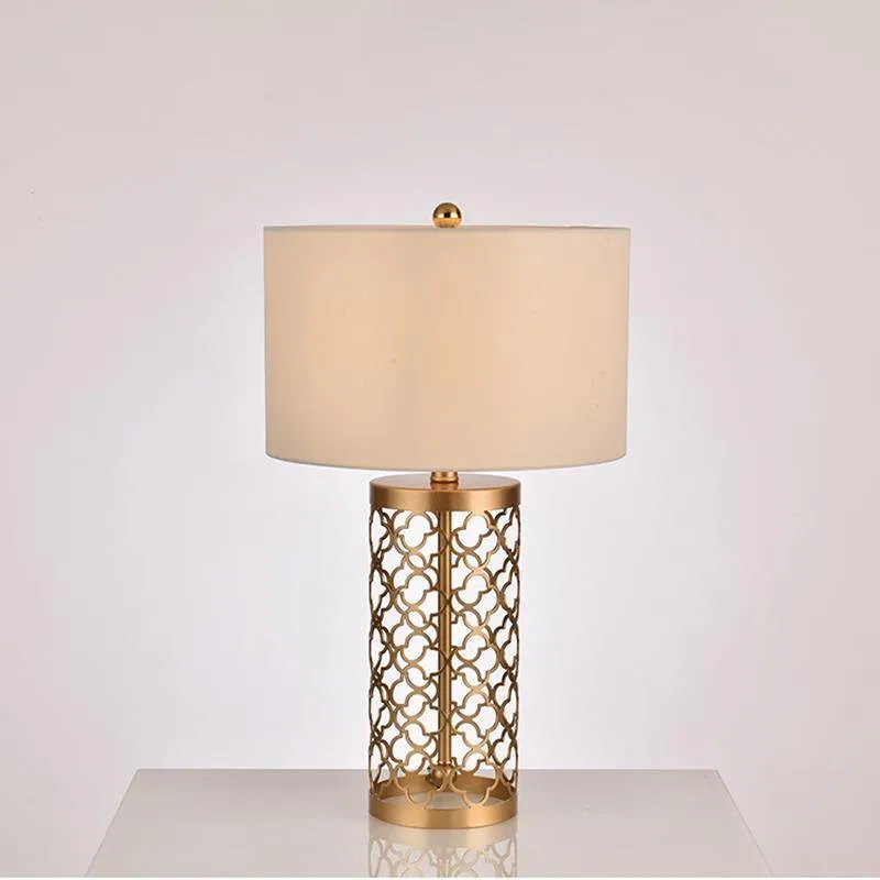 Openwork Metal Table Lamp