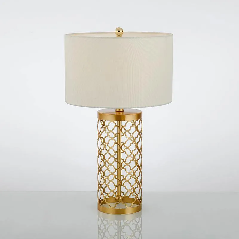 Openwork Metal Table Lamp