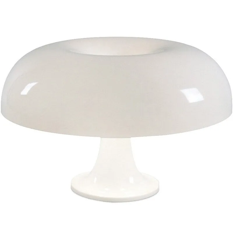 Orange and White Mushroom Table Lamp