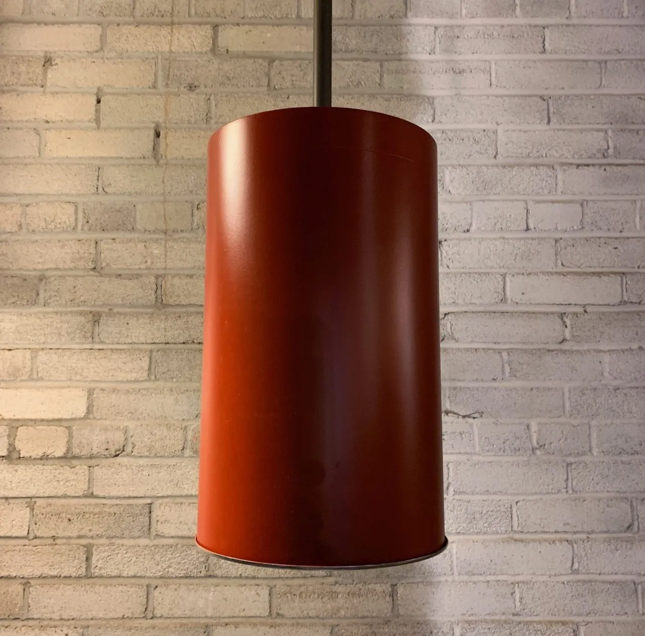 Pendant Light, Industrial, Vintage, Red