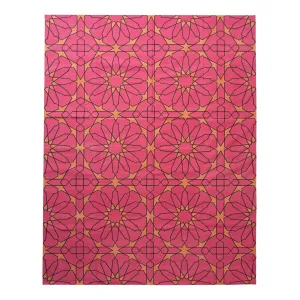 Pink Mosaic Flatweave Cotton Rug - 8'1" x 11'1"