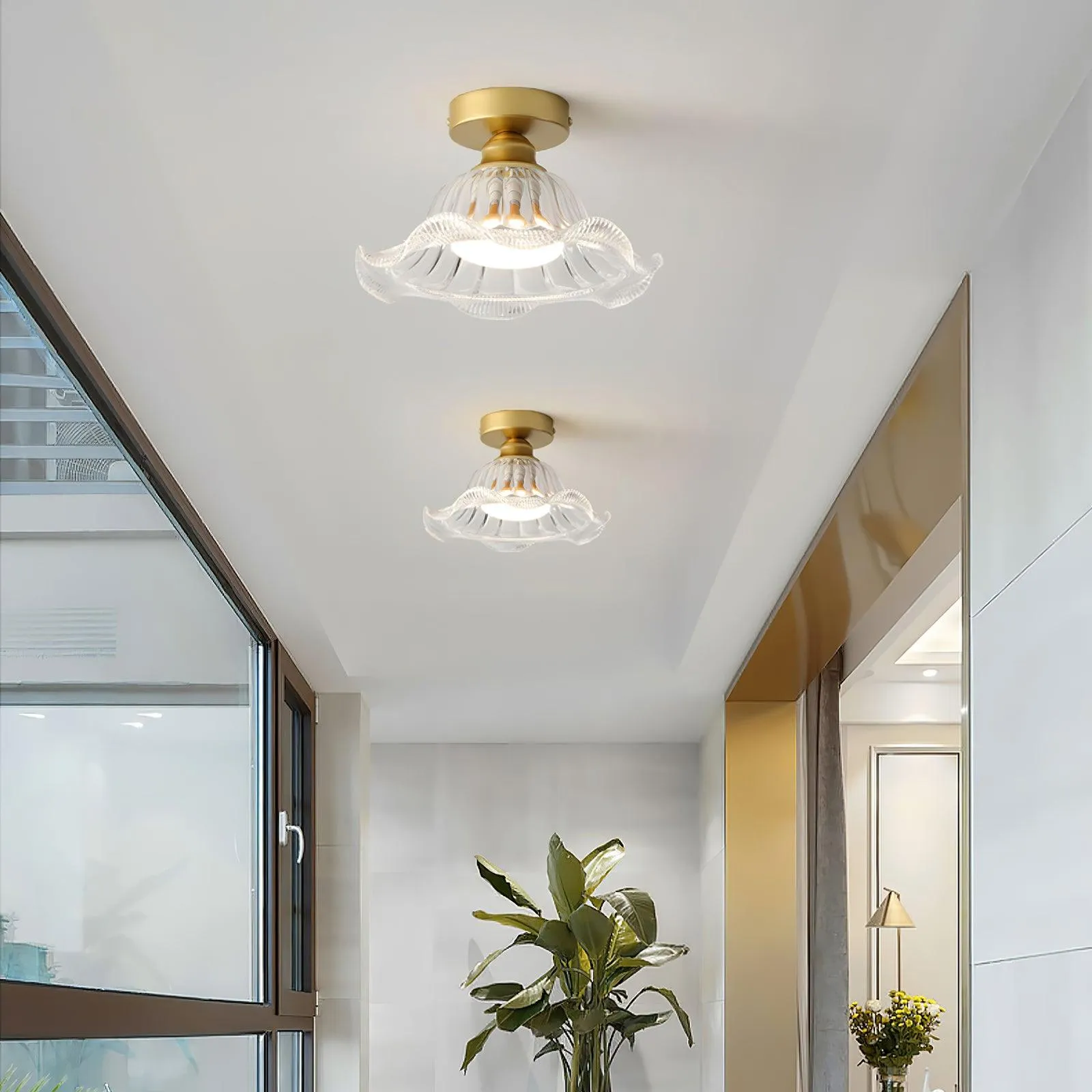 Rosa Glass Ceiling Lamp