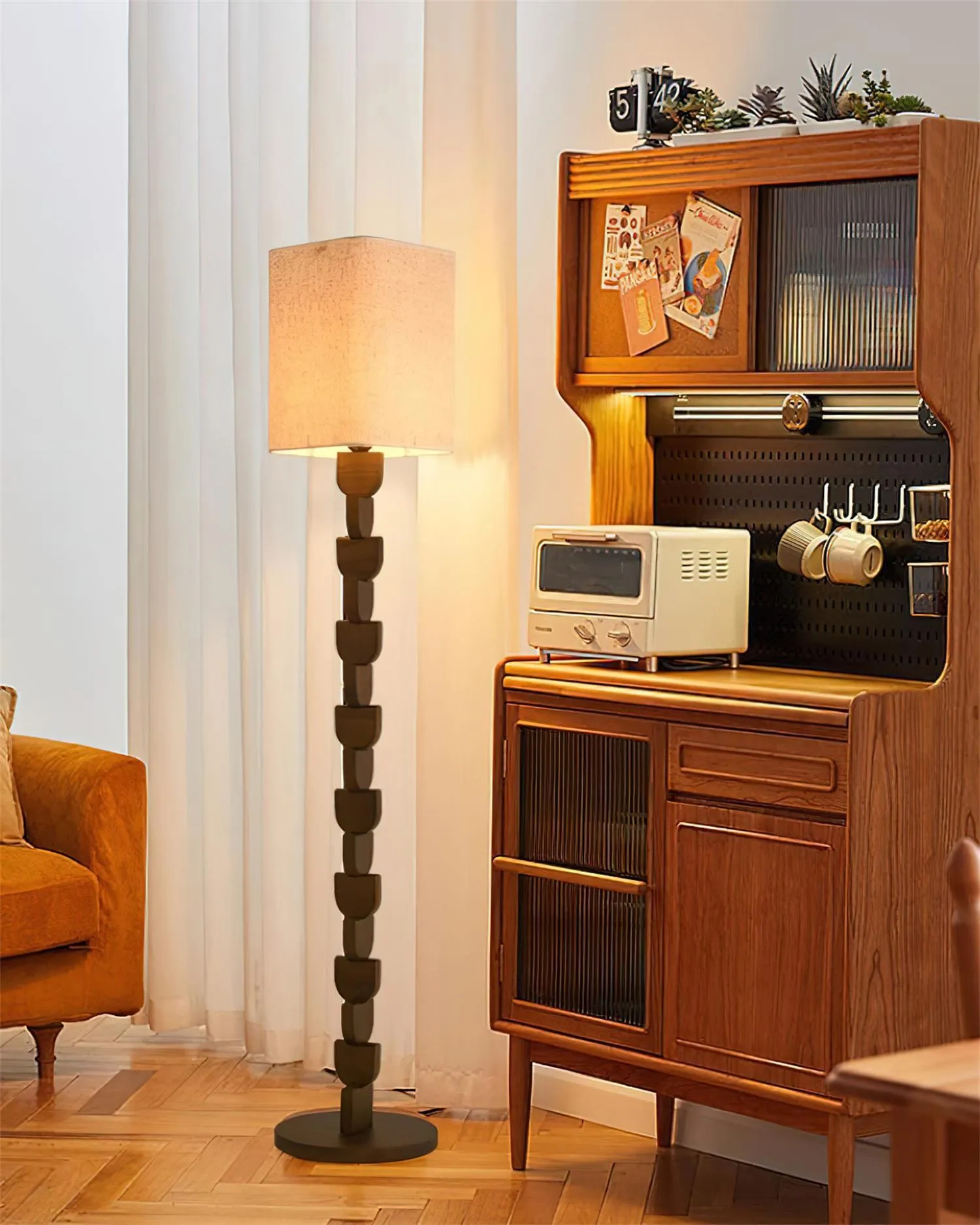 Sacha Wood Floor Lamp