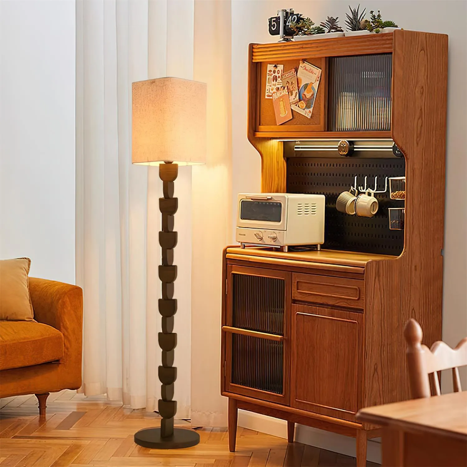 Sacha Wood Floor Lamp