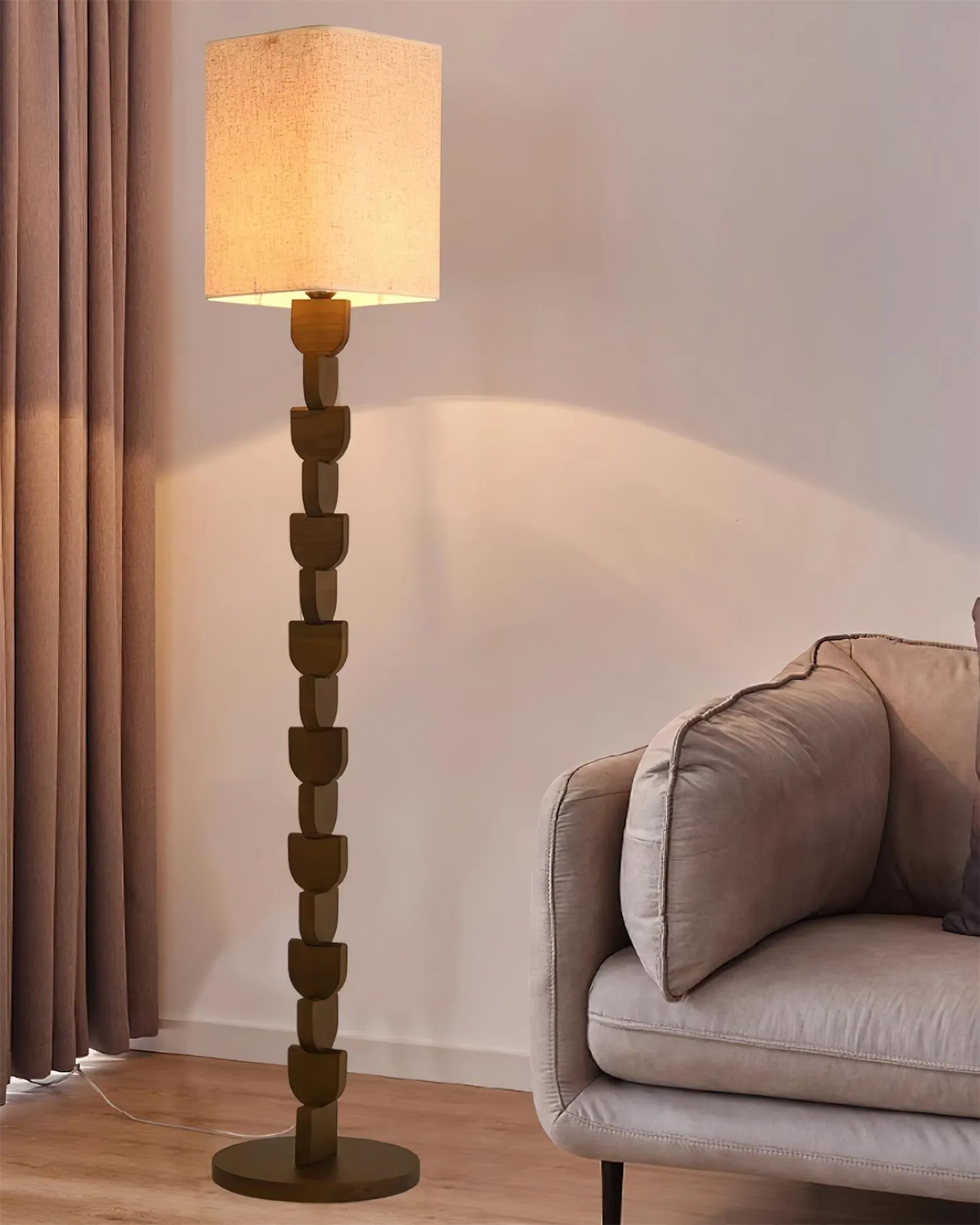 Sacha Wood Floor Lamp