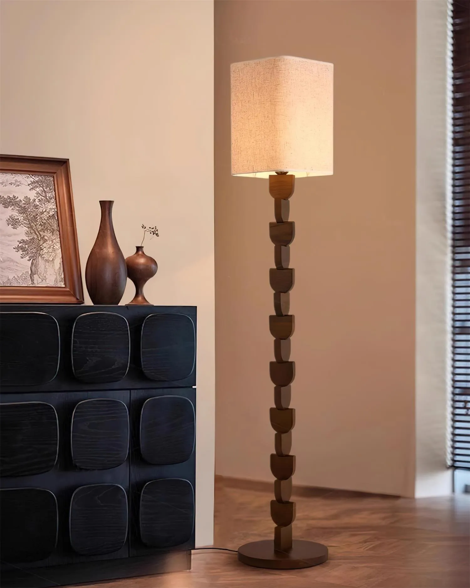 Sacha Wood Floor Lamp