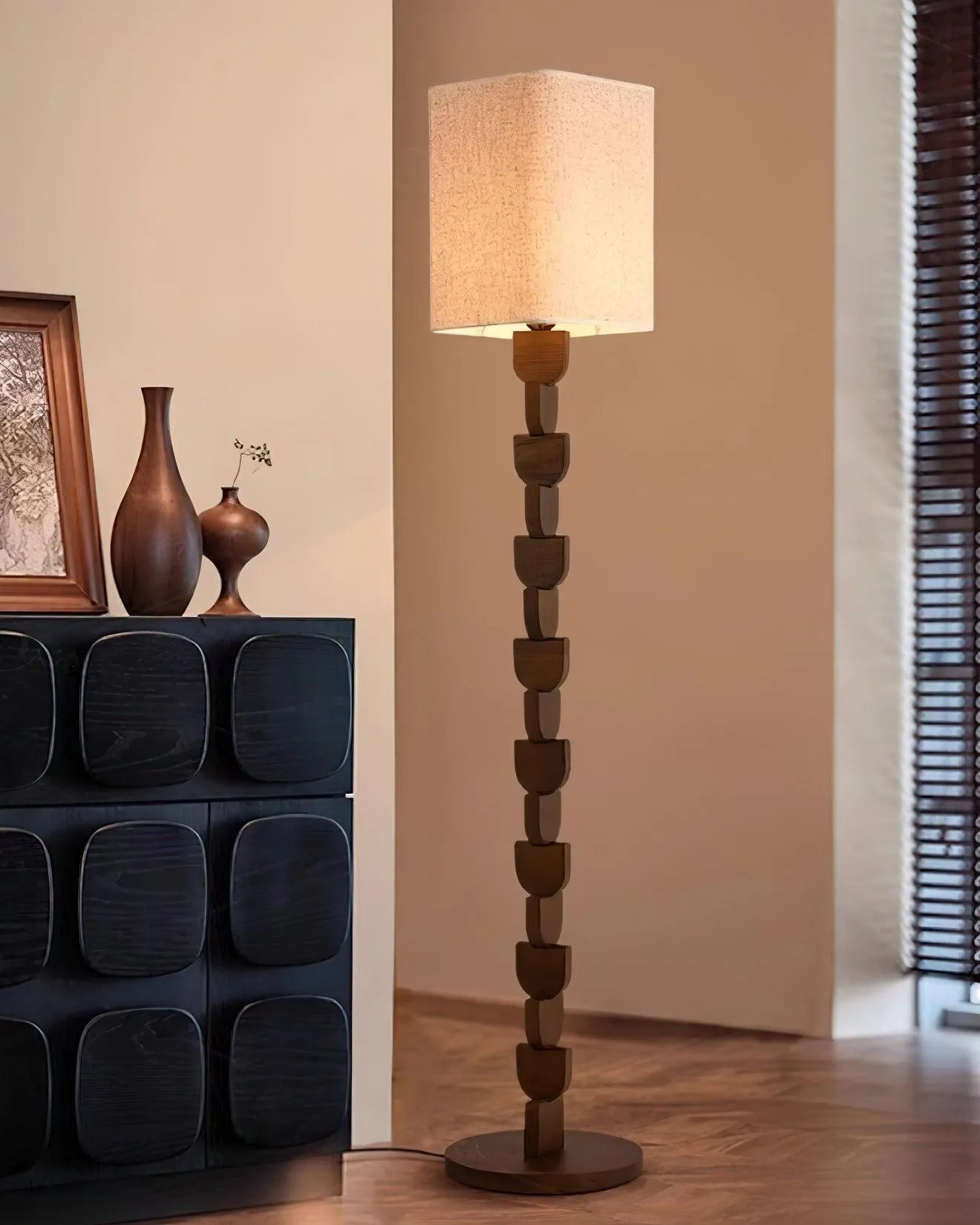 Sacha Wood Floor Lamp