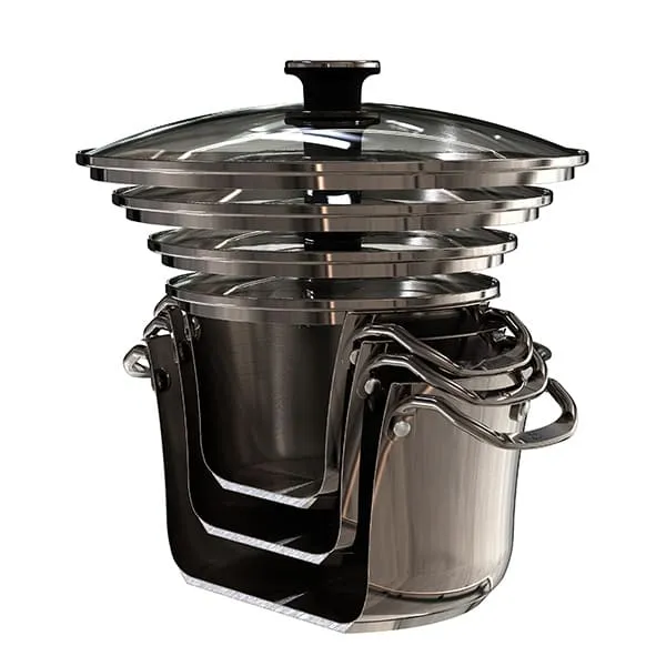 Signature 10-Piece Stacking Stainless Steel Cookware Set