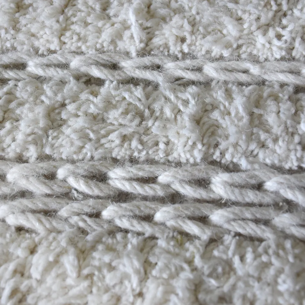 Snowden White Wool Rug