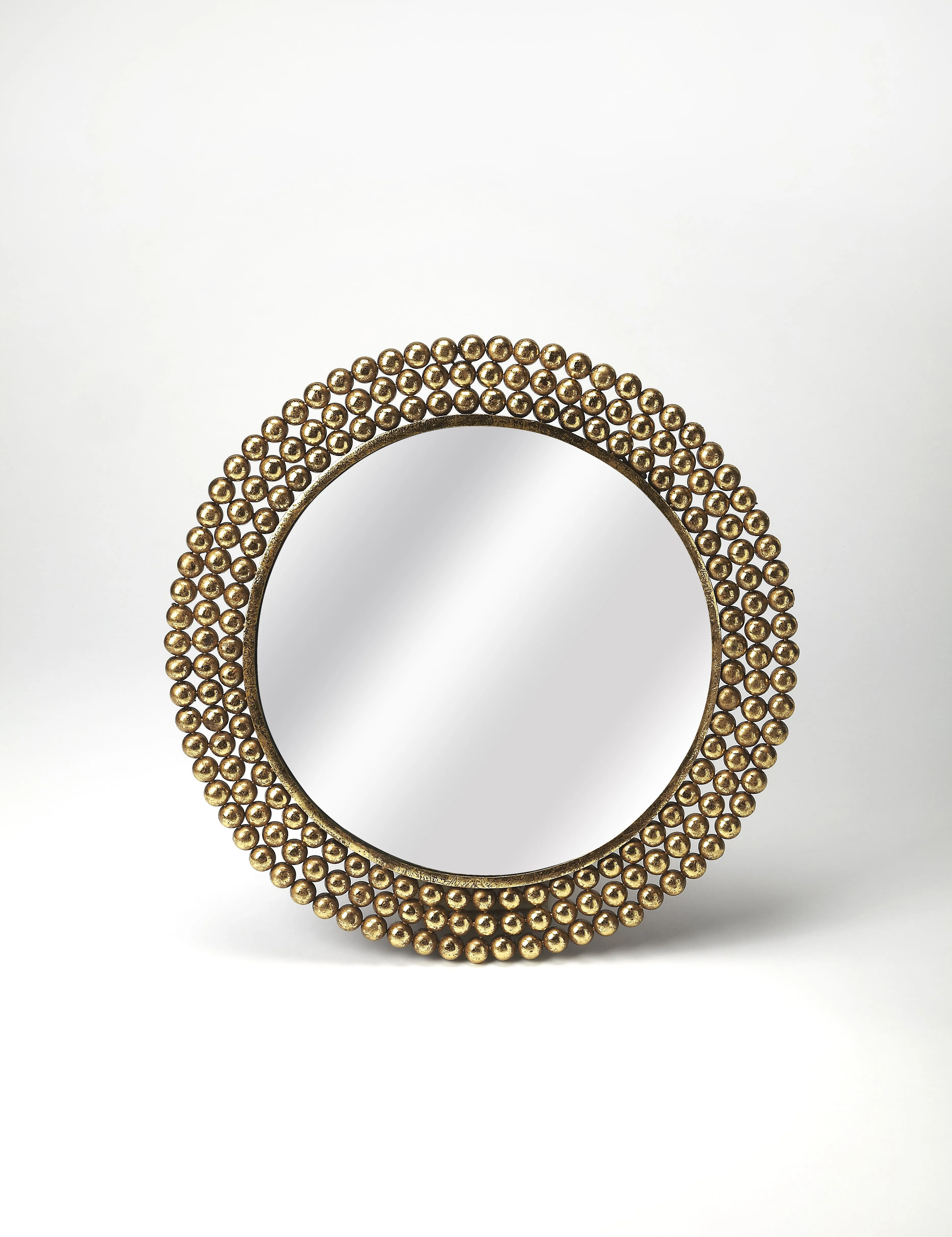 Tiny Bubbles Antique Wall Mirrored in Gold  3538226