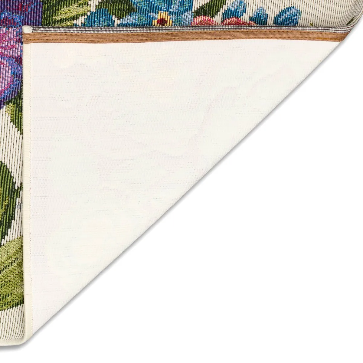 Trans-Ocean ESENCIA Indoor/Outdoor Power Loomed Latex Back Non Slip Mat  - Cream