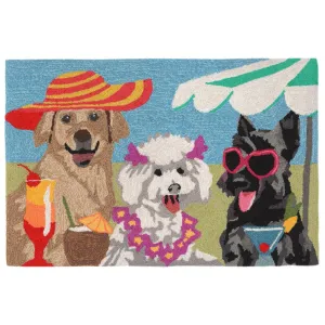 Trans-Ocean FRONTPORCH Indoor/Outdoor Hand Tufted  Durable Area Rug  - Bright