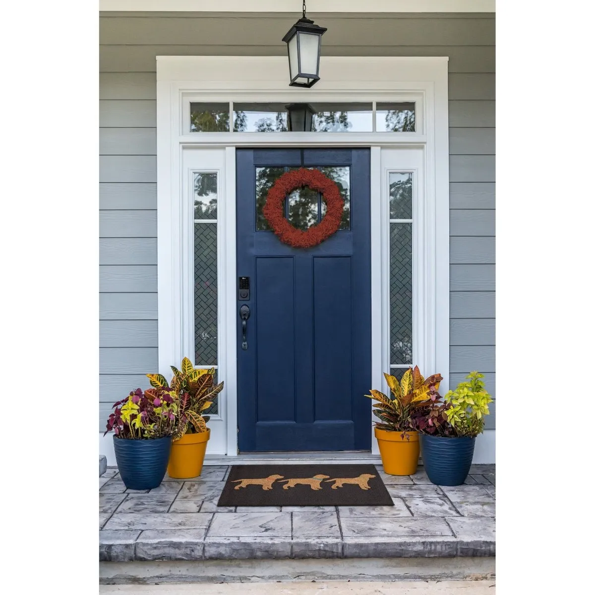 Trans-Ocean FRONTPORCH Indoor/Outdoor Hand Tufted  Durable Area Rug  - Charcoal