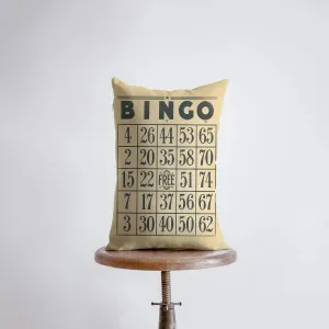 Vintage Bingo | 12x18 | Bingo Sheet | Pillow Cover | Vintage | Bingo Pillow | Home Décor | Throw Pillow | Farmhouse Décor | Throw Pillows