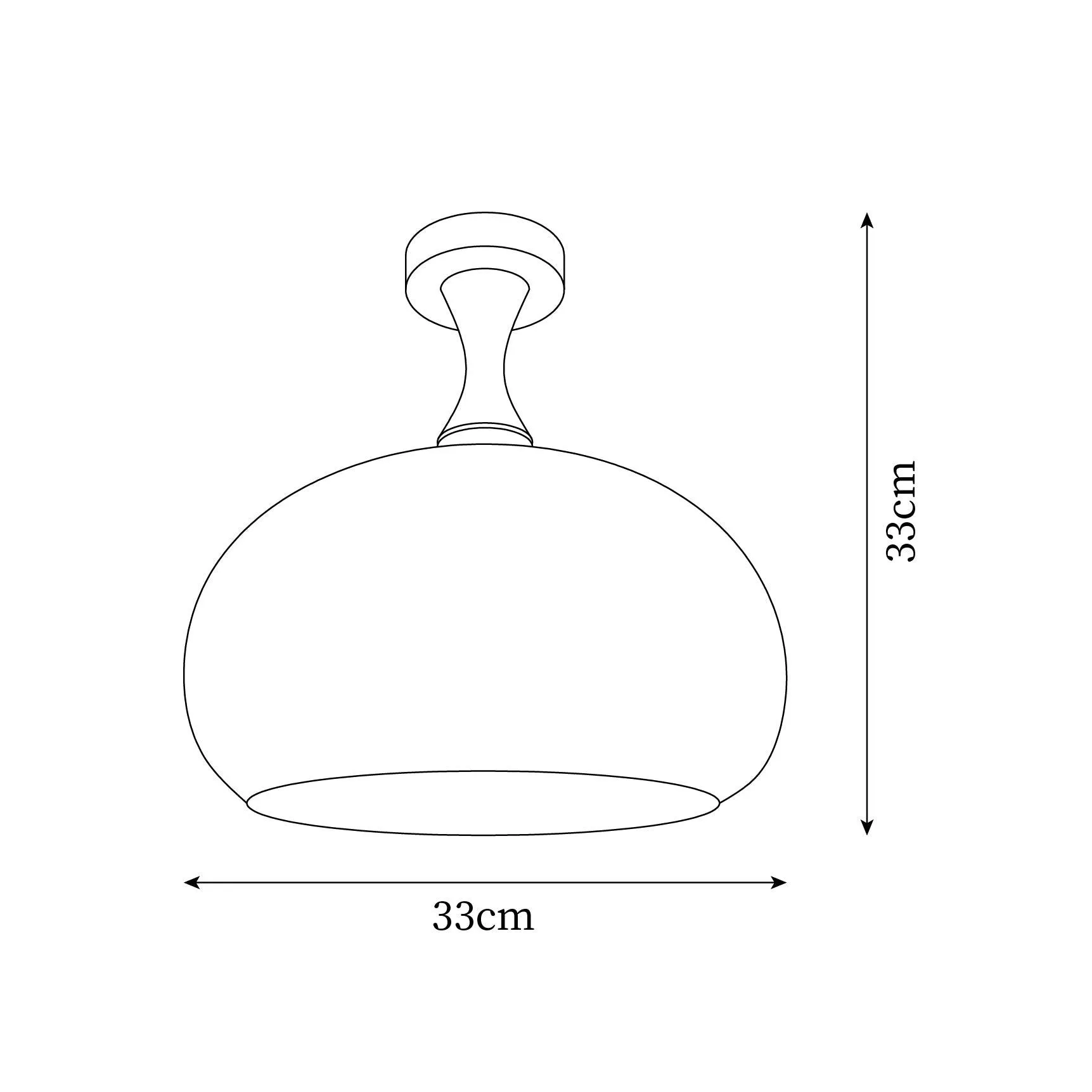 Vintage Murano Ceiling Light 12.9″