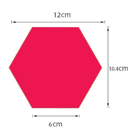 Wall1ders 24 Hexagon Black, Hexagon Mirror Stickers for Wall, Mirror Stickers for Wall, Acrylic Stickers, Wall Mirror Stickers, Wall Stickers for Bedroom, Hall, Home Offices