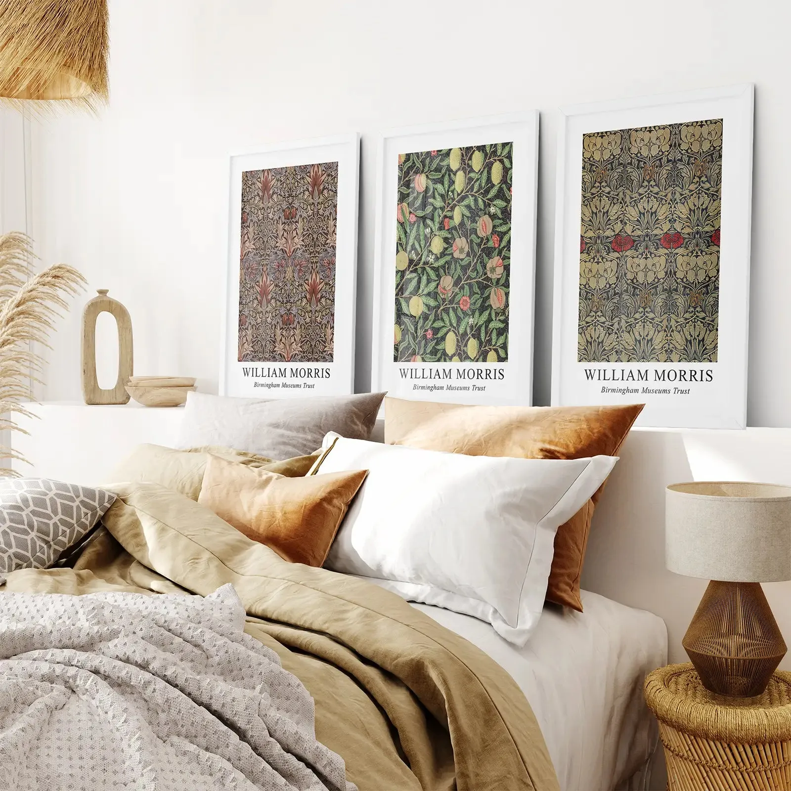 William Morris 3 Piece Wall Art Set Home Decor