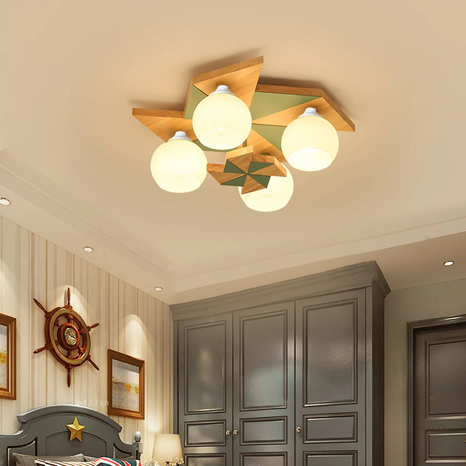 Windmill Ceiling Light 19.6″- 5.9″