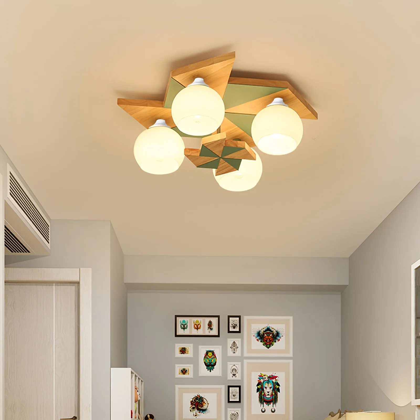 Windmill Ceiling Light 19.6″- 5.9″