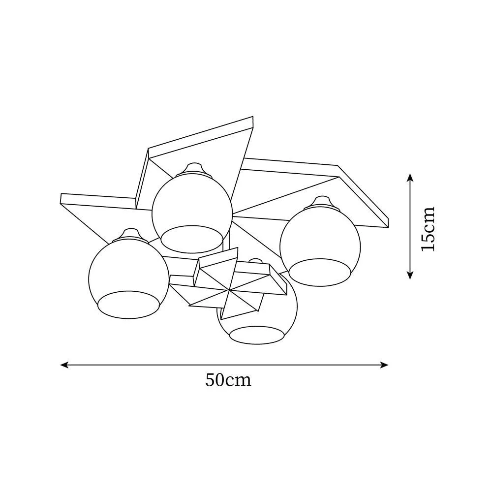 Windmill Ceiling Light 19.6″- 5.9″